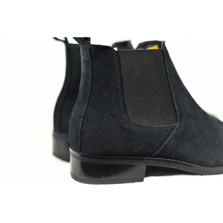 [TATHANIUM Footwear] Giày Chelsea boot ss1 màu đen da lộn