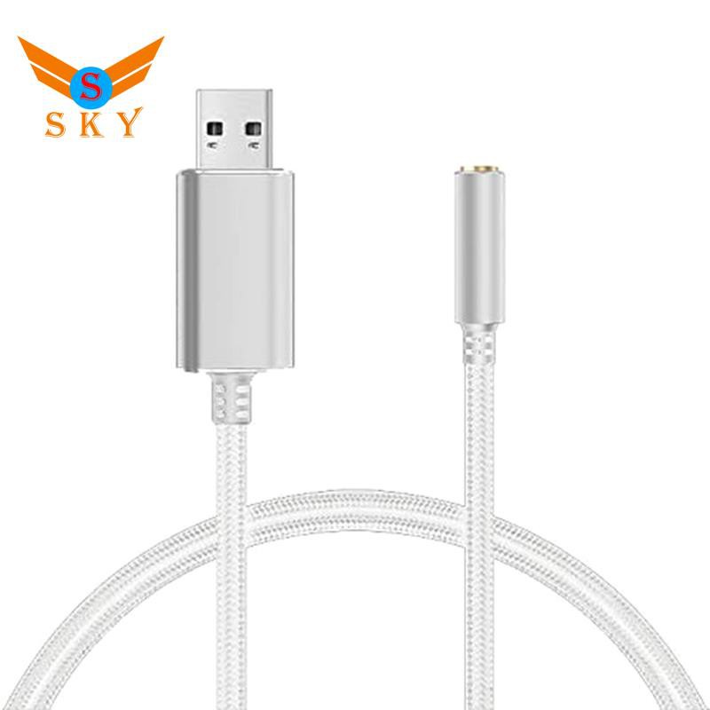 Cáp Chuyển Đổi Thẻ Âm Thanh Từ Usb Sang 3.5mm