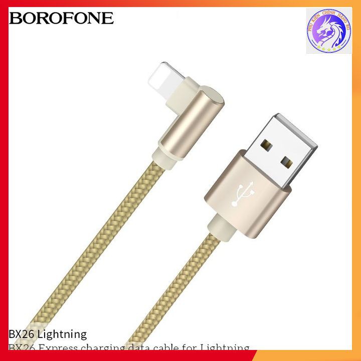 Cáp Sạc Chữ L Cổng Micro-USB / Lightning / Type-C Borofone BX26 Max 2.4A Dành Cho Game Thủ - Bảo Hành 12 Tháng