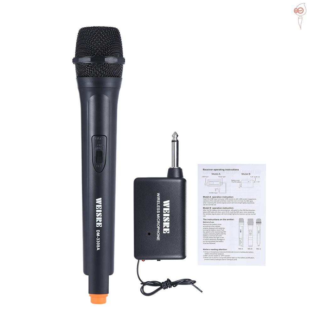 X&S Handheld Wireless Unidirectional Dynamic Microphone Voice Amplifier for Karaoke Meeting Ceremony Promotion