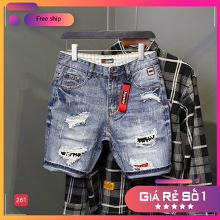 Quần sọt nam, quần short jean nam co giãn thời trang jun fashion qjn12