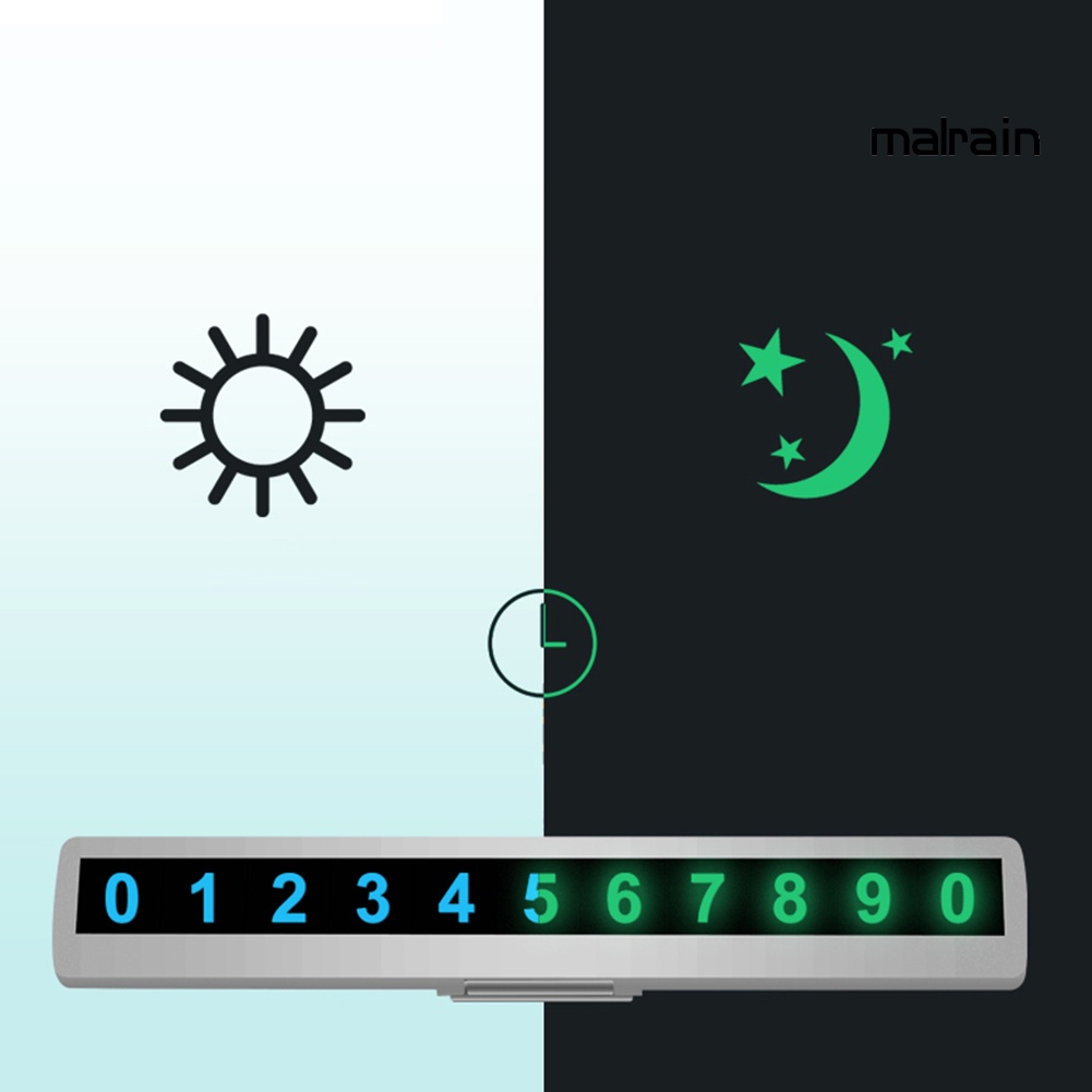 Bảng Ghi Số Điện Thoại Đỗ Xe Tạm Thời Có Nam Châm Màu Dạ Quang
