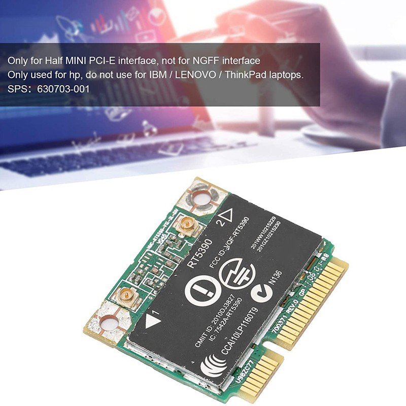 Card Mạng Wifi Rt5390 Nửa Mini Pciie Giao Diện 802.11b / G / N Cho Máy Tính Hp | BigBuy360 - bigbuy360.vn
