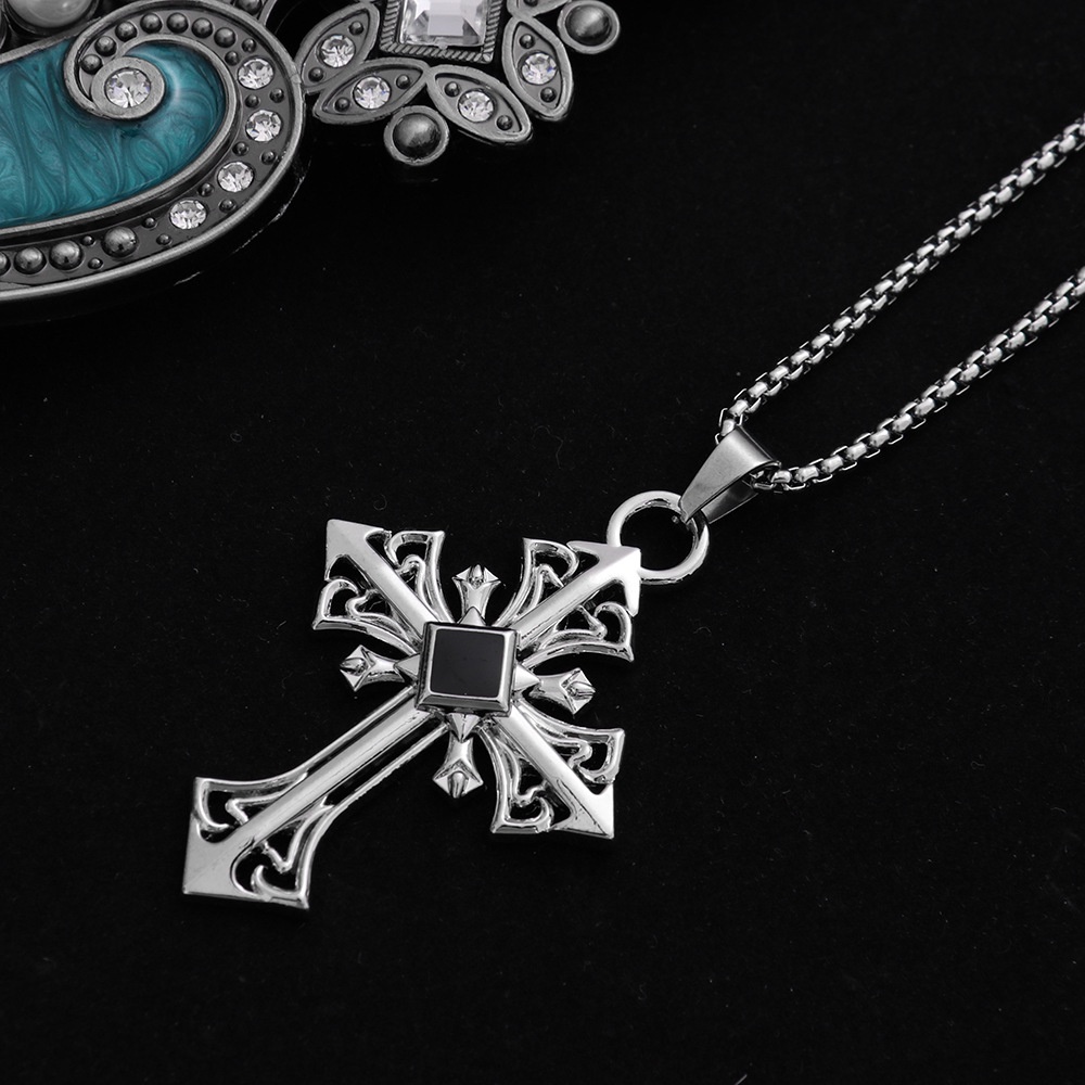 Vòng cổ nam nữ unisex dây chuyền Punstore màu bạc Titan đẹp phụ kiện thời trang - Vòng cổ Goddess
