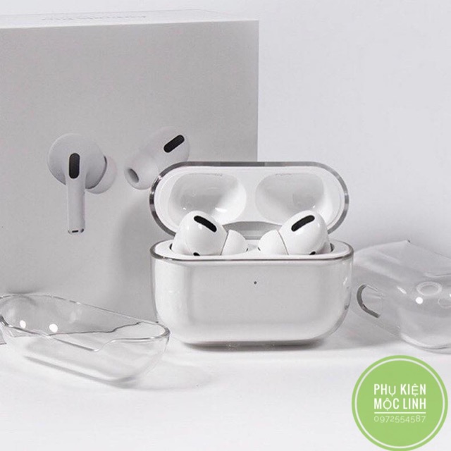 Case airpods pro ( airpod 3 ) 1 2  Vỏ bọc Clear silicon dẻo đựng tai nghe không dây trong suốt siêu đẹp