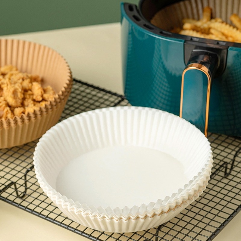 Set 50 Giấy Lót Chống Dính Hình Tròn Dùng Một Lần Để Làm Món Hấp