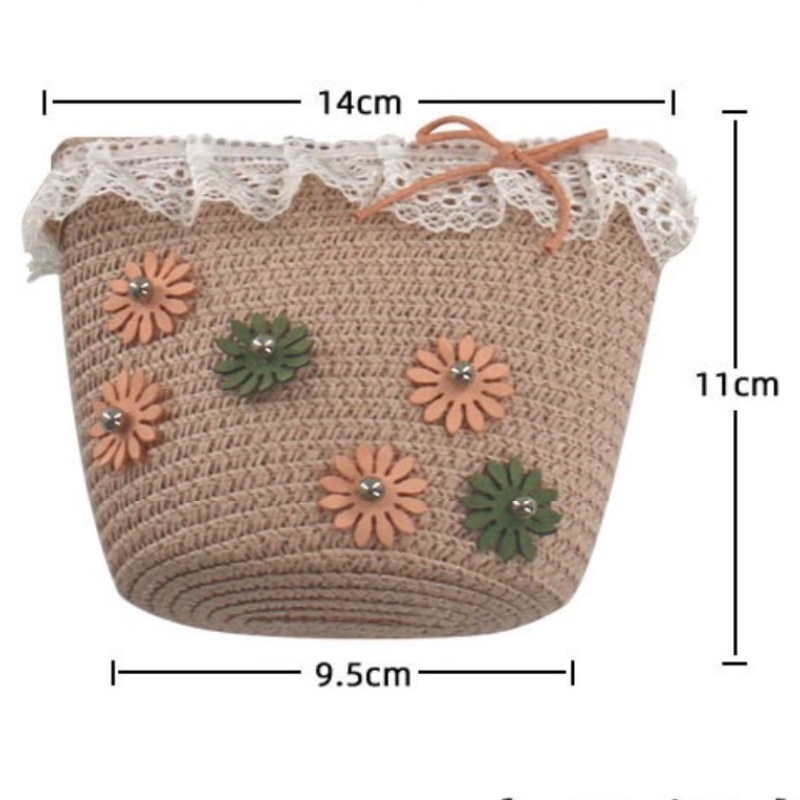 Túi Cói Đeo Chéo Mini Dễ Thương Cho Bé Gái