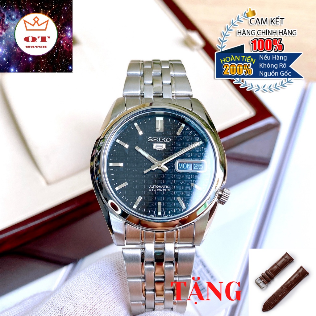 Đồng Hồ Nam SEIKO 5 Automatic SNK361K1 Chính Hãng Cá Tính, Mạnh Mẽ Tặng Dây Da Cao Cấp