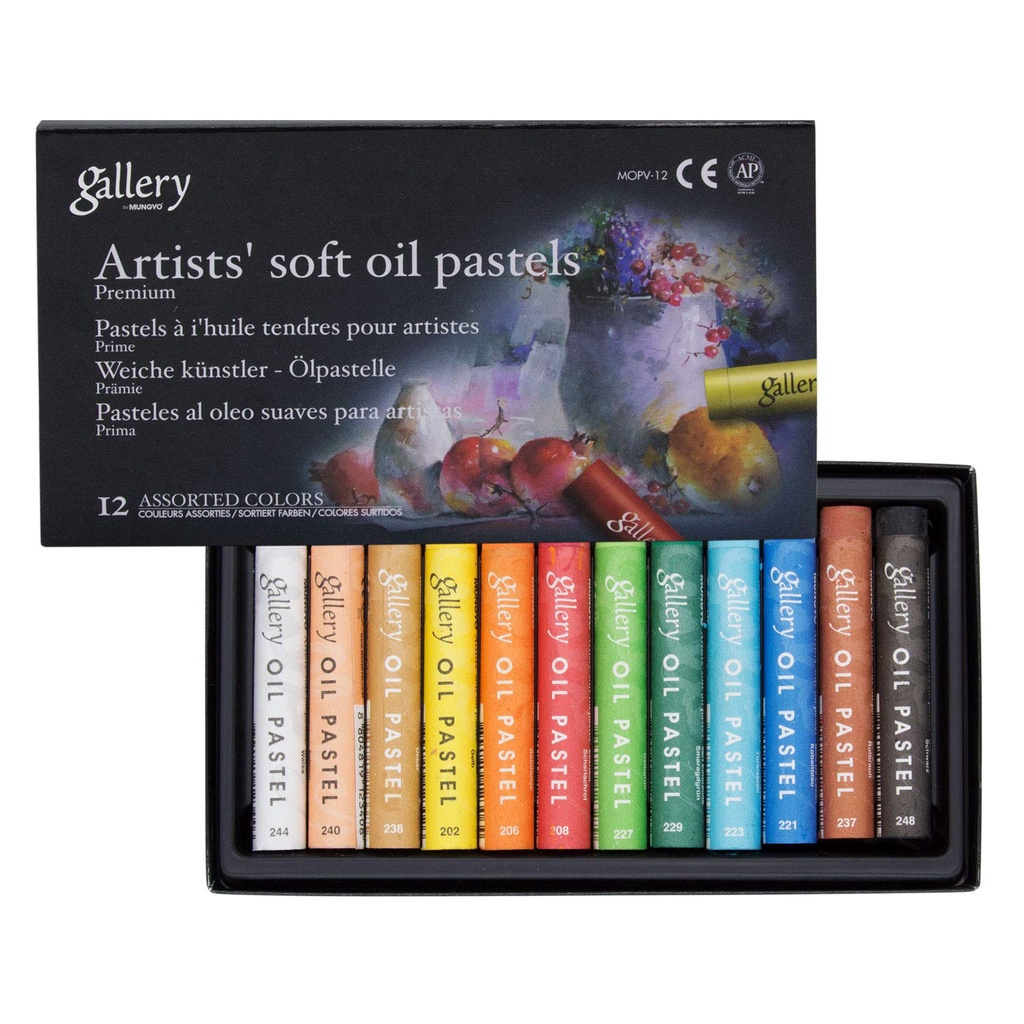 Sáp dầu Mungyo hạng Họa Sĩ, Mungyo Gallery Artists' Soft Oil Pastels set 12/24/36/48
