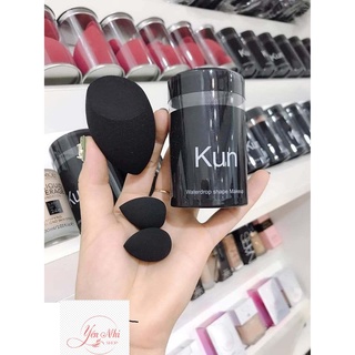 Bông mút tán nền Kun set gồm 3 chiếc siêu mịn bám phấn