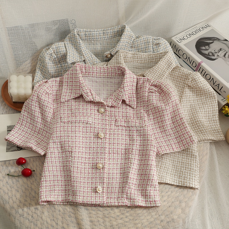 Áo kiểu nữ Hàn Quốc đẹp bánh bèo mùa hè công sở AKN006