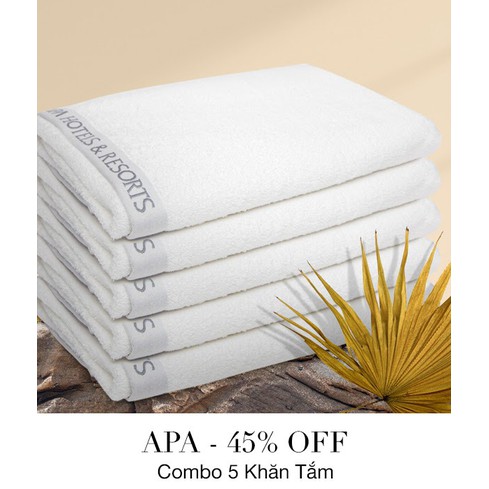 Khăn tắm APA HOTEL cao cấp hàng xuất Nhật kích thước 70x140cm nặng 540g