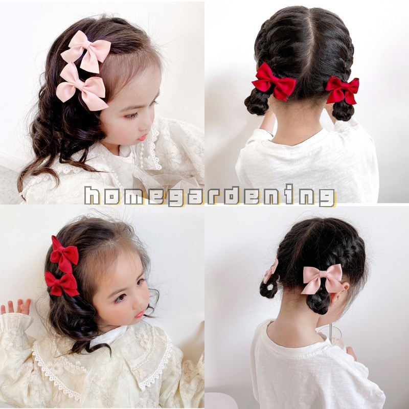 Kẹp Tóc Hình Nơ Thiết Kế Đơn Giản Dễ Thương Cho Bé Gái