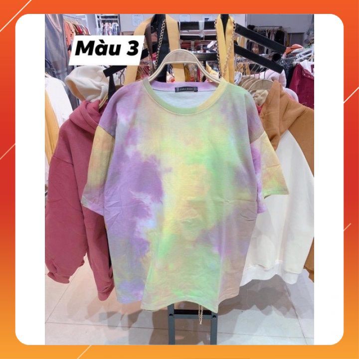 Áo thun loang UNISEX Áo phông loang form rộng tay lỡ chất thun cotton thoáng mát oversize | BigBuy360 - bigbuy360.vn