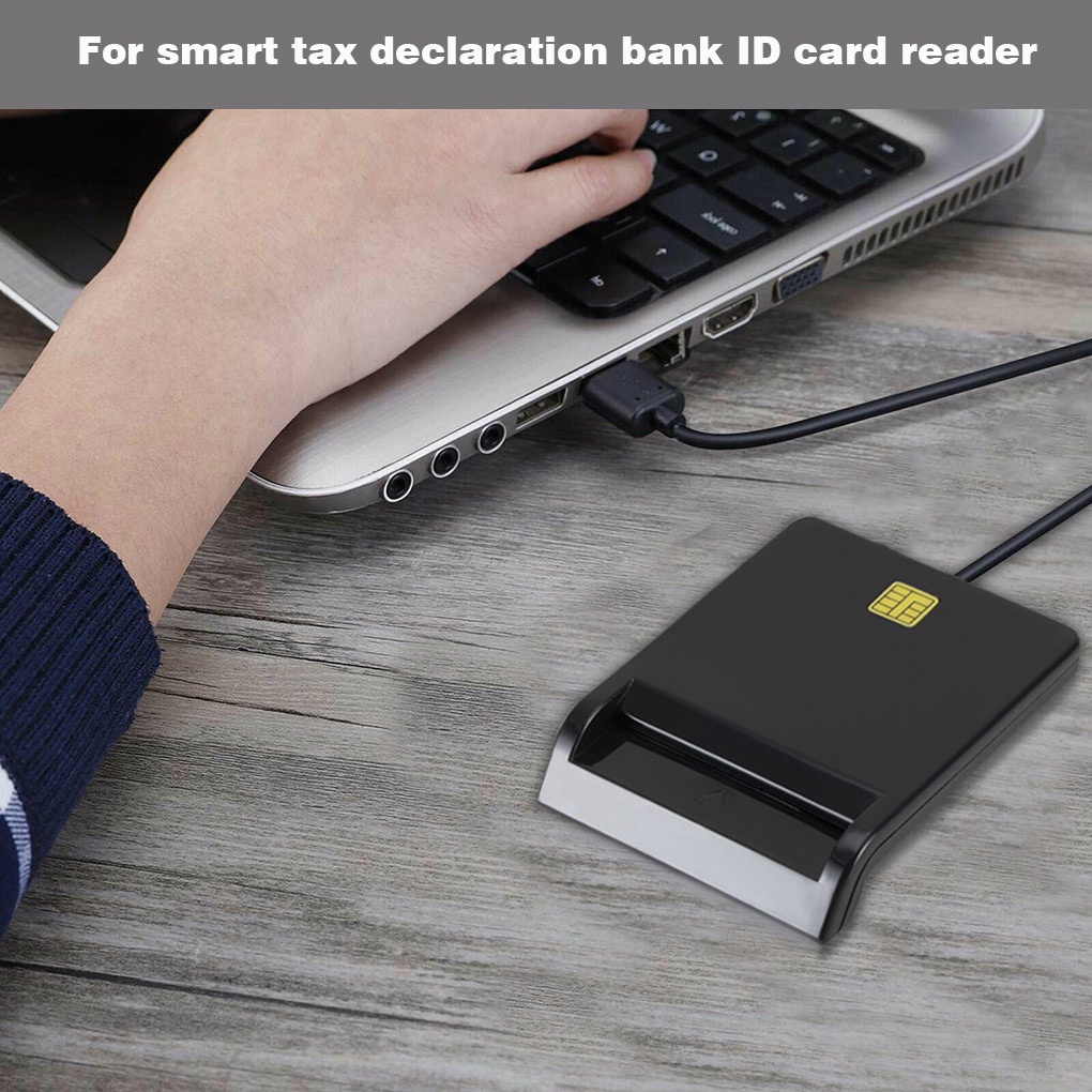 Đầu đọc thẻ thông minh USB 2.0 mở rộng ATM/IC/thẻ điện tử/CAC/Tax/thẻ ngân hàng