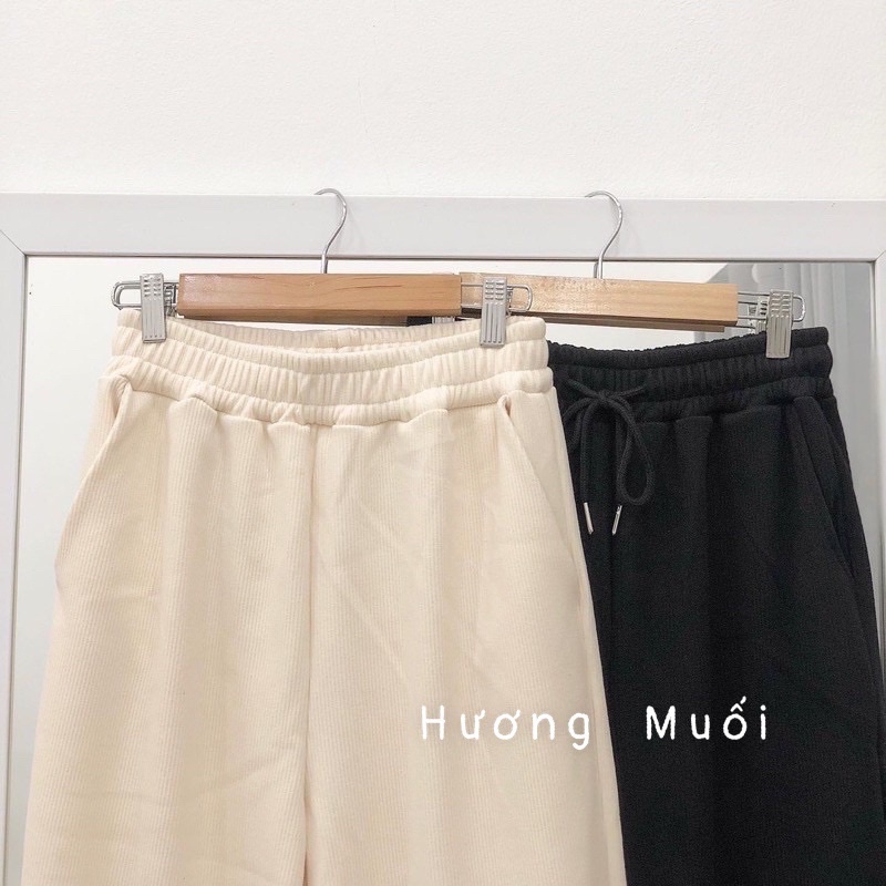 Quần BOOM trơn chất tăm dày dặn - hàng QC