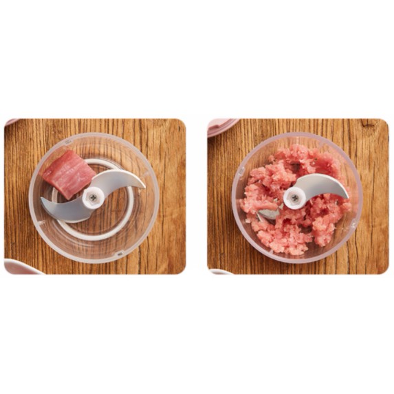 Máy xay cầm tay mini Pink Bunny Nhỏ gọn, chức năng tiện lợi Động cơ khỏe, pin trâu