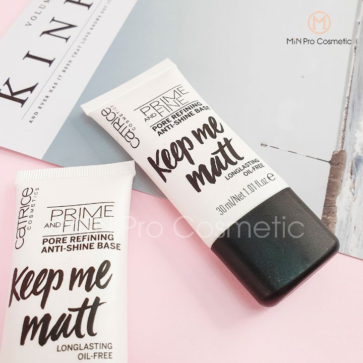 Kem lót Catrice Prime And Fine Pore Refining Anti-Shine Base (Trắng)