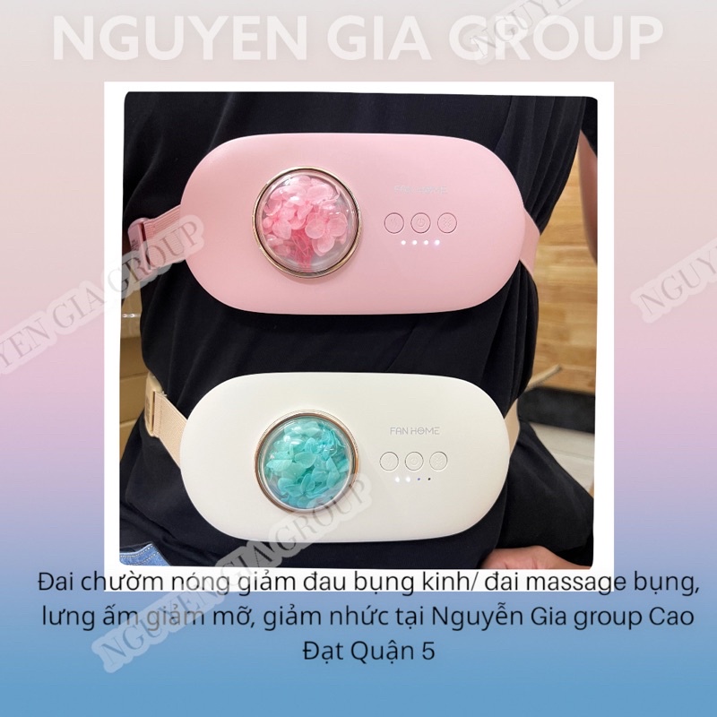 Đai massage bụng nóng giảm mỡ- Đai chườm nóng đau bụng kinh tại Nguyễn Gia group Cao Đạt