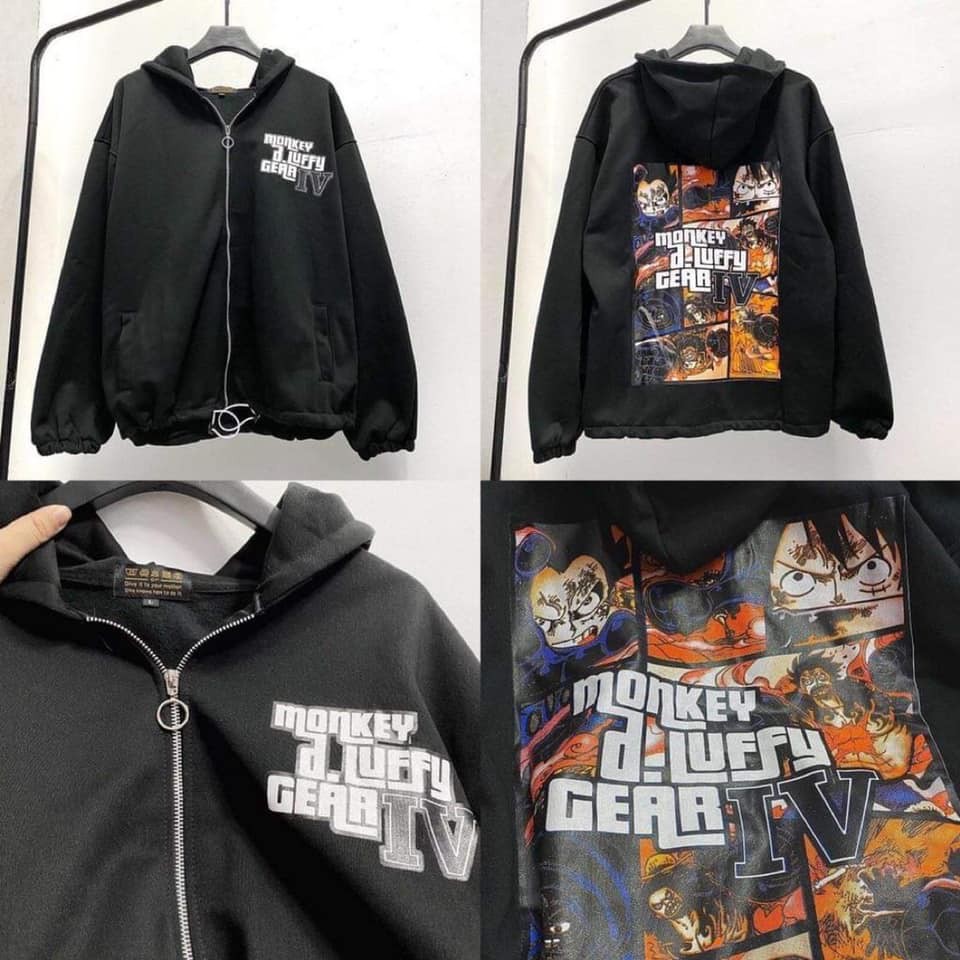 Áo Khoác Hoodie MONKEY LUFFY unisex (Ảnh thật) - ÁO KHOÁC NỈ MONKEY 5D | BigBuy360 - bigbuy360.vn