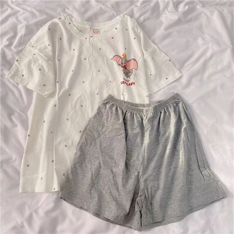 Set bộ hoạt hình - Chất Thun cotton - Dành cho người dưới 60kg