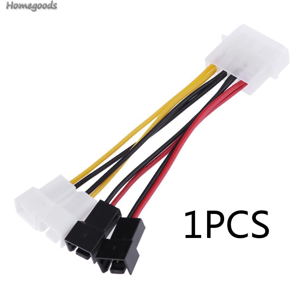 Cáp chuyển đổi 4pin Molex sang 3pin 12Vx2/5Vx2