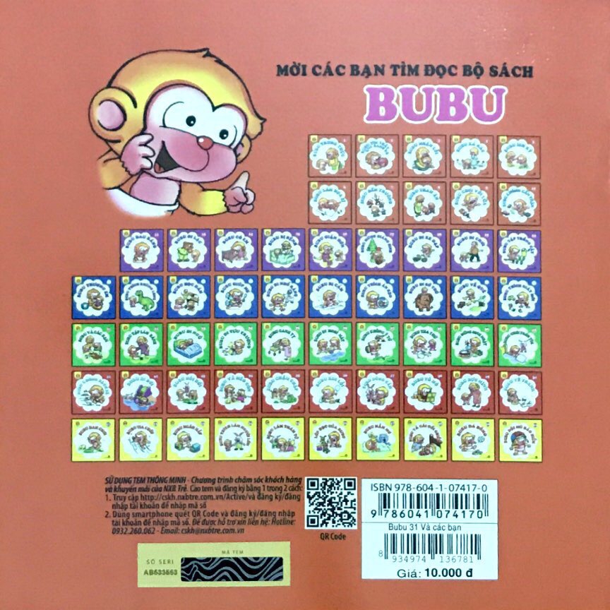 Sách - Bé Học Lễ Giáo - Bubu Tập 31: Bubu Và Các Bạn