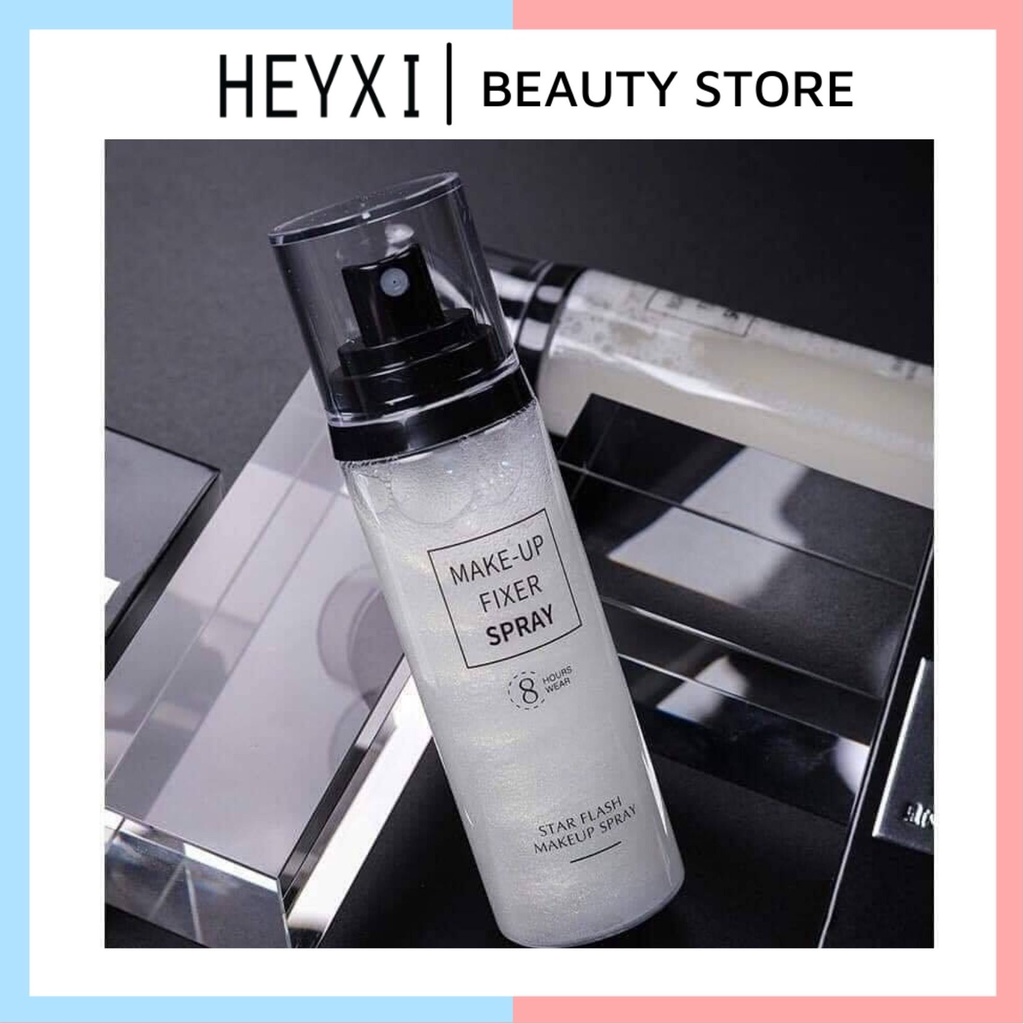 Xịt nhũ khoá trang điểm cố định lớp makeup HEYXI Xịt khoáng khoá lớp trang điểm 100ML HXTD1