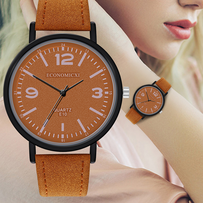 ZOLFA Fashion Black Leather Ladies Wristwatch Analog Clocks Classic Casual Womens Quartz Watches Simple Wrist Accessories Đồng hồ nữ