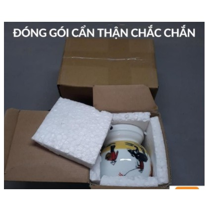 Đèn xông tinh dầu gốm bát tràng đuổi muỗi