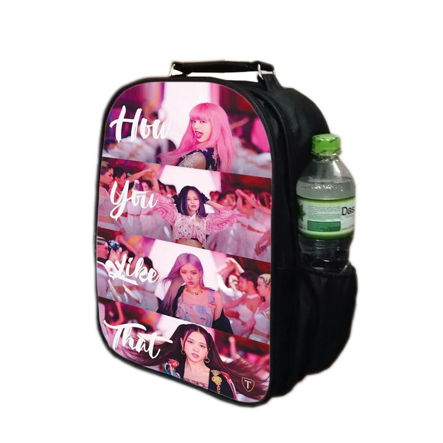 Balo 2 ngăn in hình nhóm nhạc Black Pink 13