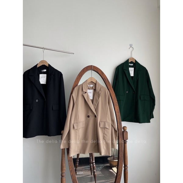 ÁO BLAZER 1 LỚP HAI CÚC NGANG 6082