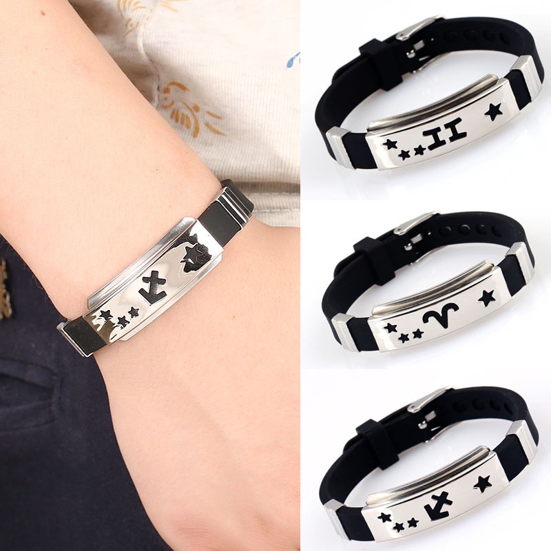 Vòng tay kí hiệu 12 cung hoàng đạo thiết kế độc đáo cho cặp đôi