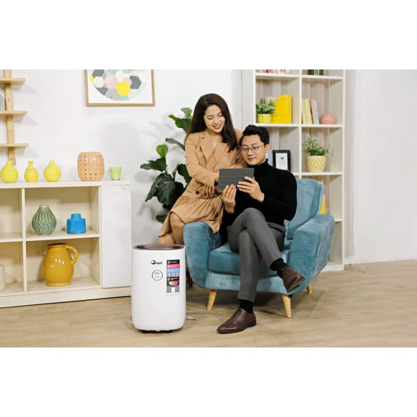 Máy hút ẩm lọc không khí 30m2 nhập khẩu Nhật Bản FUJIE HM912EC-N, Chính hãng Bảo hành 2 năm