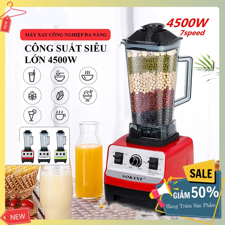 Máy xay sinh tố công nghiệp SOKANY công suất lớn 4500W