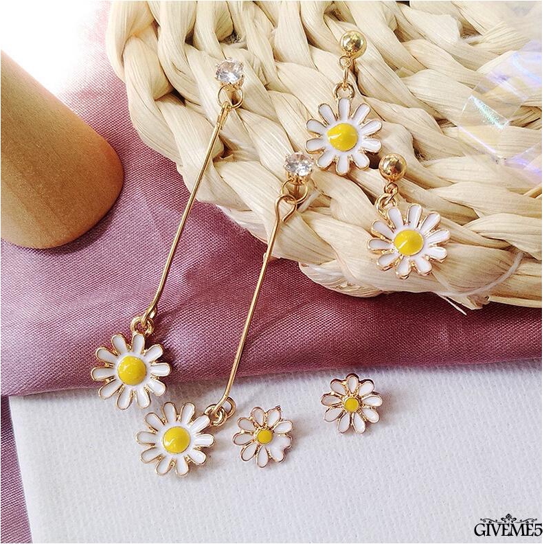 Cặp khuyên tai thời trang nữ hình bông hoa tinh tế nữ tính