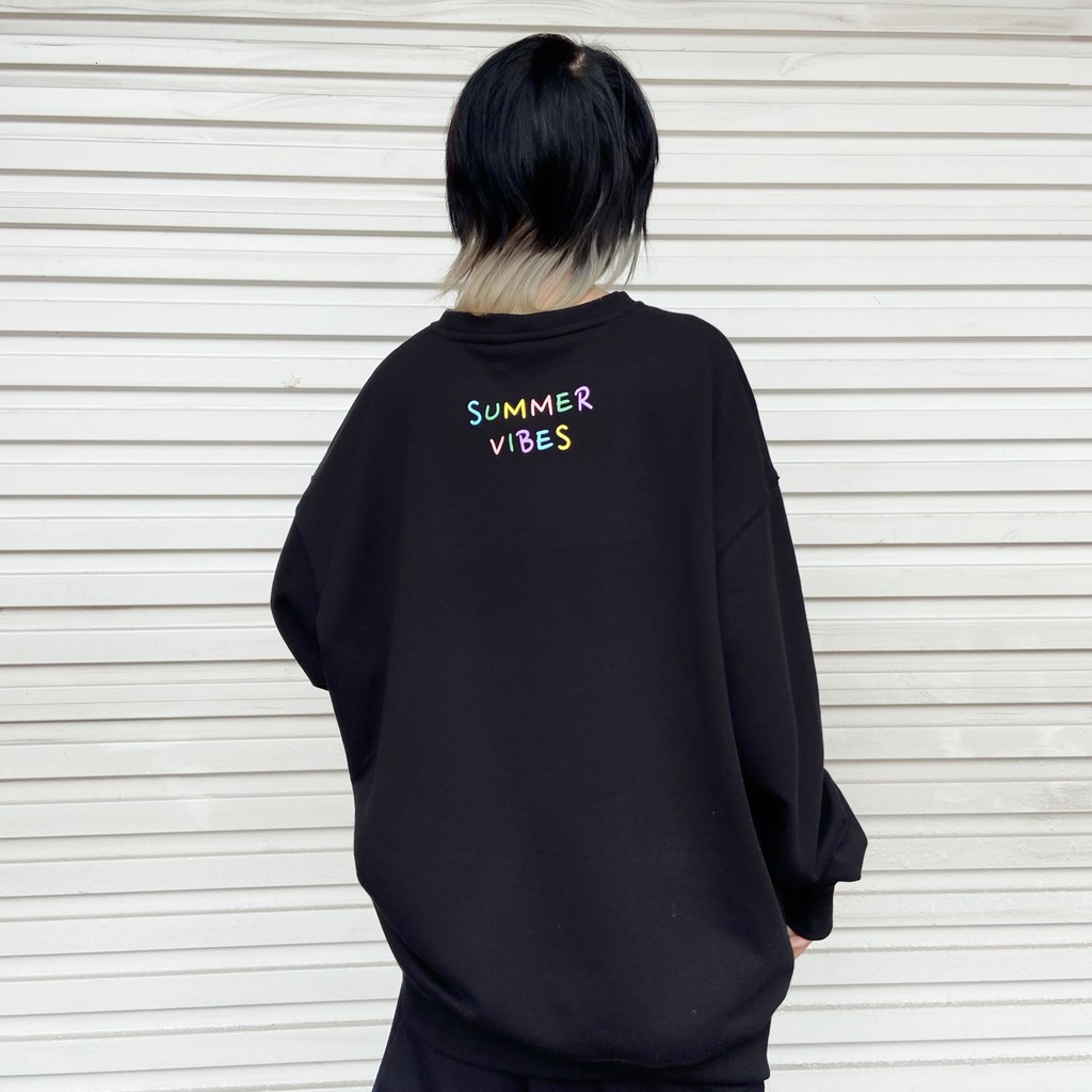 Áo Sweatshirt tay dài nỉ Summer Vibes (Tặng kèm túi Tote)