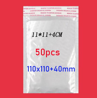 Set 50 Túi Bong Bóng Trắng Siêu Nhẹ Chống Sốc Chống Nước 11x11cm + 4cm