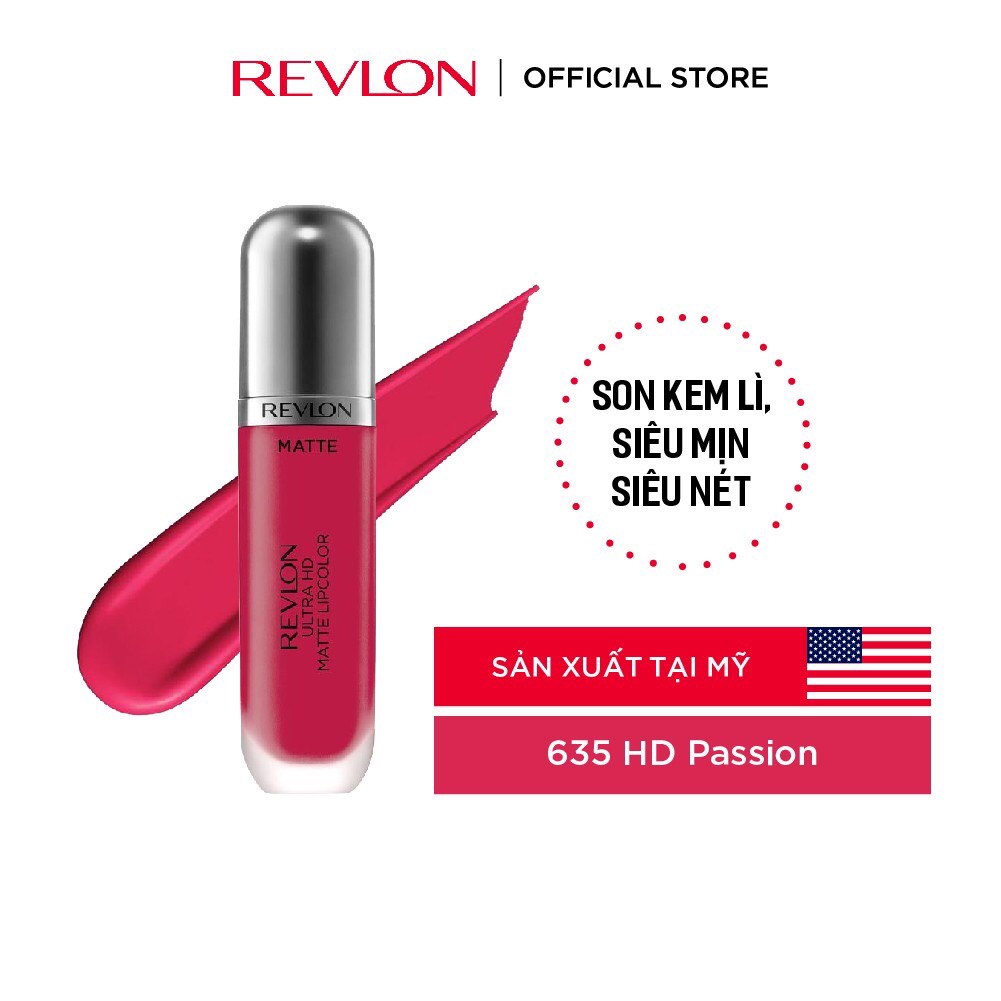 [Tặng kèm Nail] Son kem dạng lì Revlon Lunar Ultra HD Matte Lipcolor 5.9ml