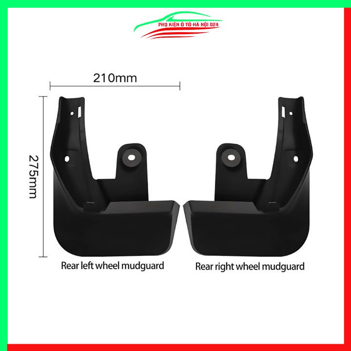 Bộ 4 chắn bùn Toyota Raize 2020-2024 chuẩn theo xe