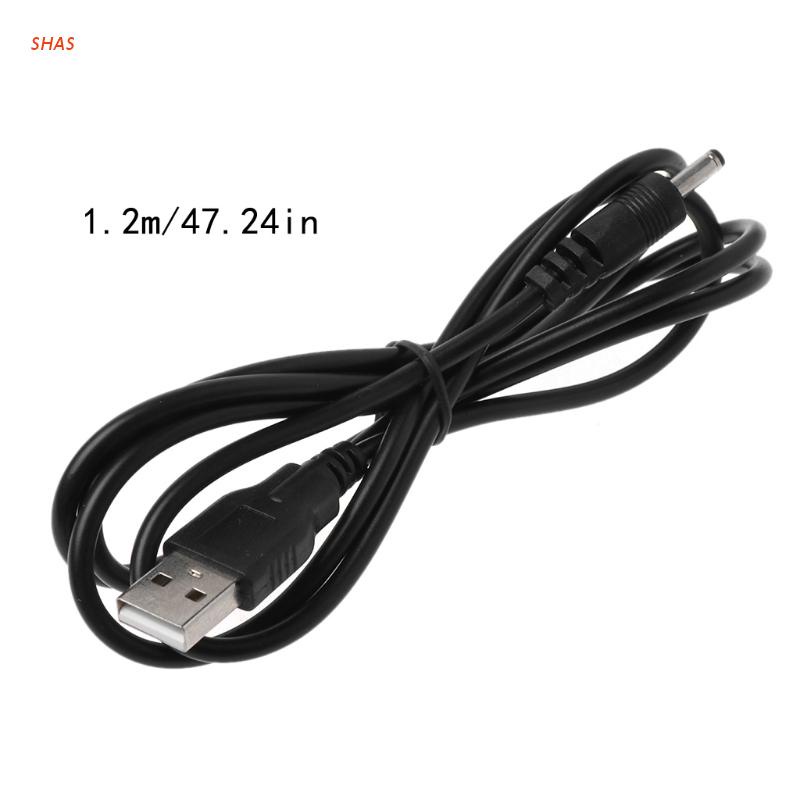 SHAS USB to 3.5x1.35mm Connector 5V Power Supply Cord for HUB Fan LED Power Cable