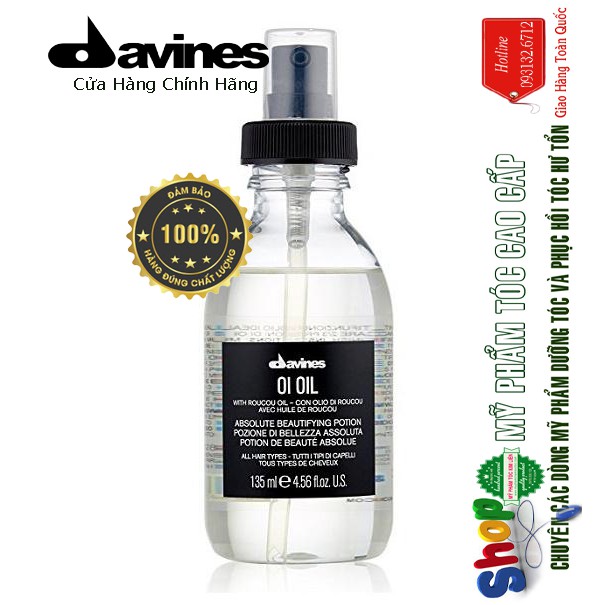 [Davines-Italia] Dầu dưỡng hoàn mỹ cho mọi loại tóc Davines OI OIL 135ml