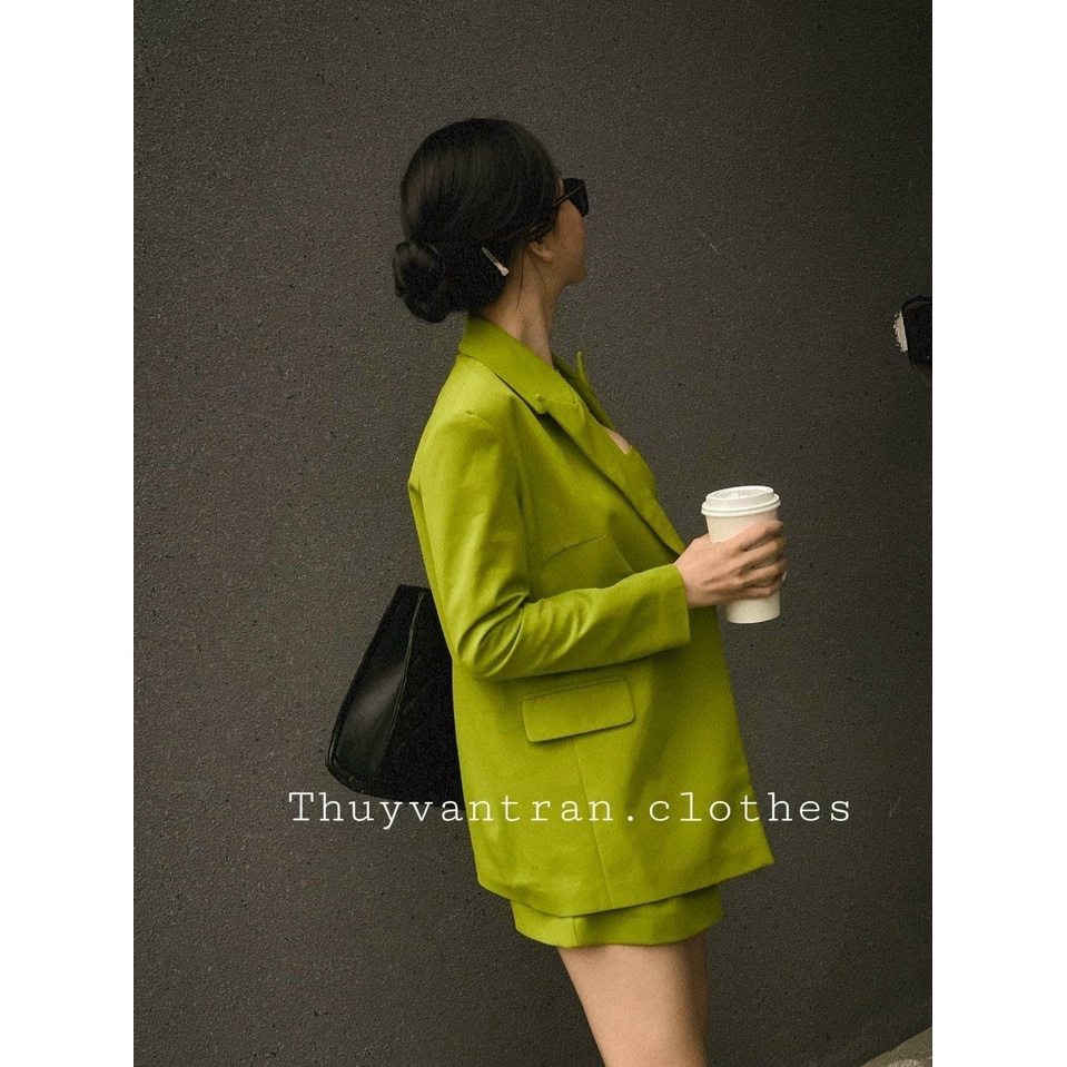 Set bộ đồ nữ áo vest tay dài 3 món cùng tone màu nổi bật tôn da, tôn dáng siêu sang, xinh xắn dành cho các nàng yêu