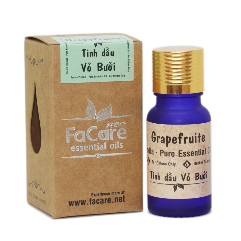 Tinh dầu thiên nhiên Facare Essential Oil 10ml (Vỏ Bưởi - Gỗ Hồng - Chanh Sần)