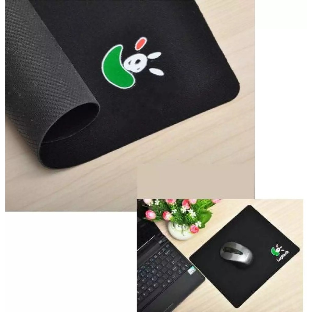 Bàn Di chuột Logitech 18 x 22cm | Lót chuột Logitech mềm nhẹ, dễ dàng cuộn mang đi