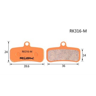 Bố Thắng Dĩa RISK R316 Metal Cho TRP Slate 4 / M8020 / Saint 4pis