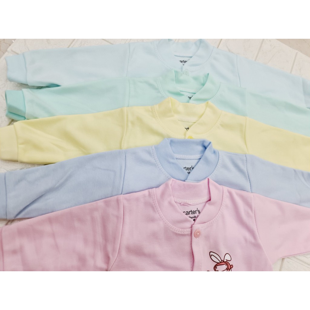 Áo nỉ dài tay cotton Carter in hình cho bé trai, bé gái từ sơ sinh đến 1 tuổi