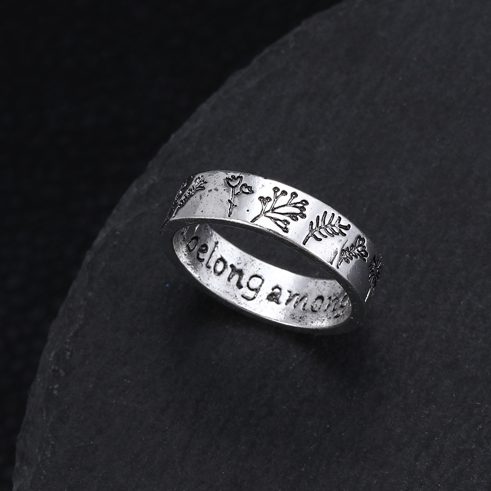 Nhẫn đeo tay họa tiết hoa cúc phong cách vintage cho nữ