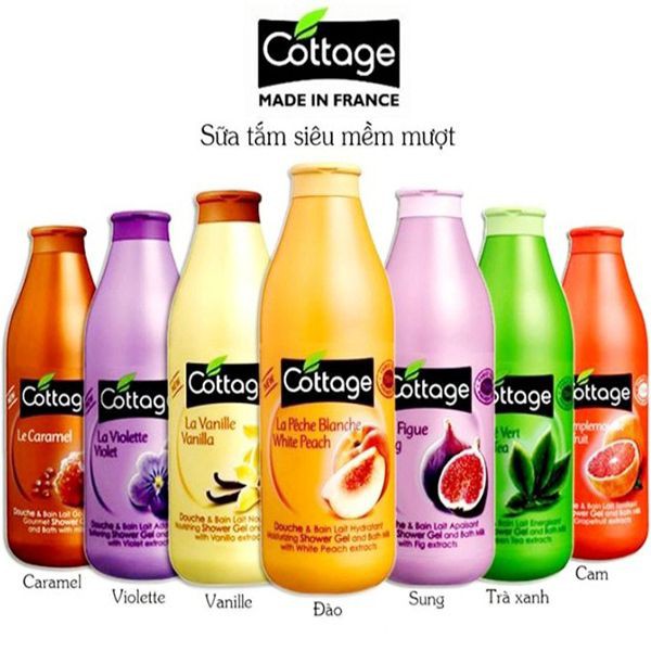 Sữa Tắm Cottage Hương Trái Cây Pháp 750ml