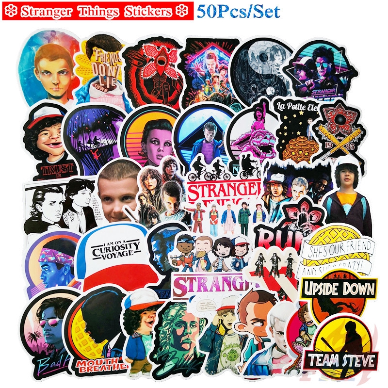 ❉ Stranger Things - Series 03 Netflix TV Shows Joyce Byers Eleven Mike Lucas Stickers ❉ 50Pcs/Set DIY Fashion Mixed Luggage Laptop Skateboard Doodle Decals Stickers